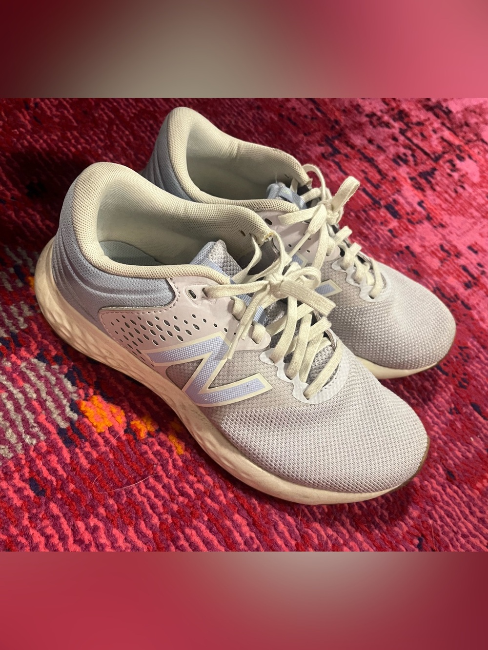 New Balance Women's Athletic Sneakers - white and lavender